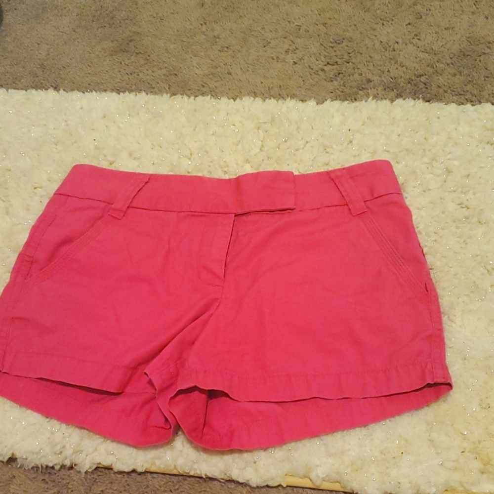 J. Crew Classic Twill Pink Cargo Shorts